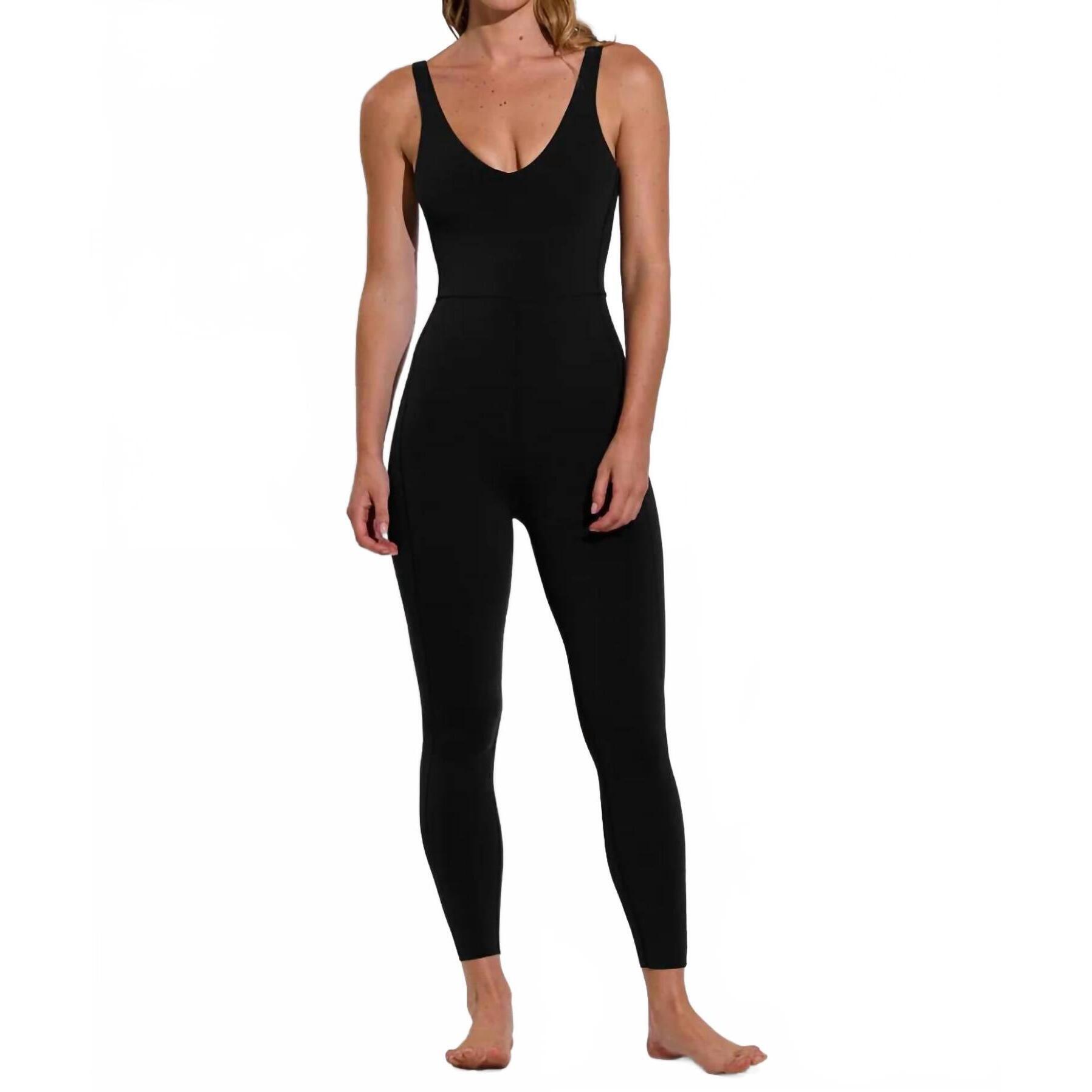 New Left On Friday Plunge Playsuit - 27" In Jet